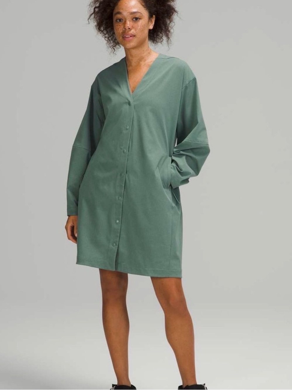 Lululemon WovenAir Button Front Dress